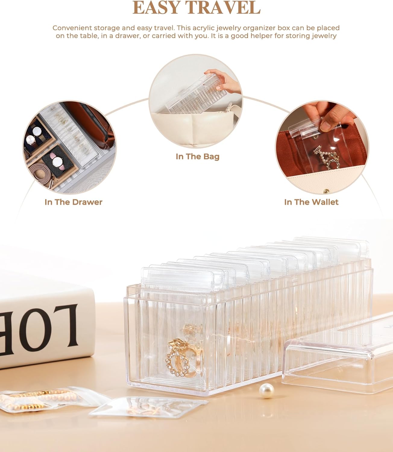 Acrylic Jewelry Box Organizer