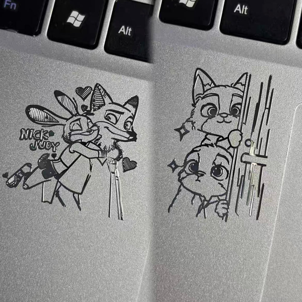 3D Animal Crossing Metallic Stickers