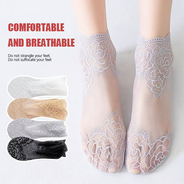 Ladies Fashion Lace Socks