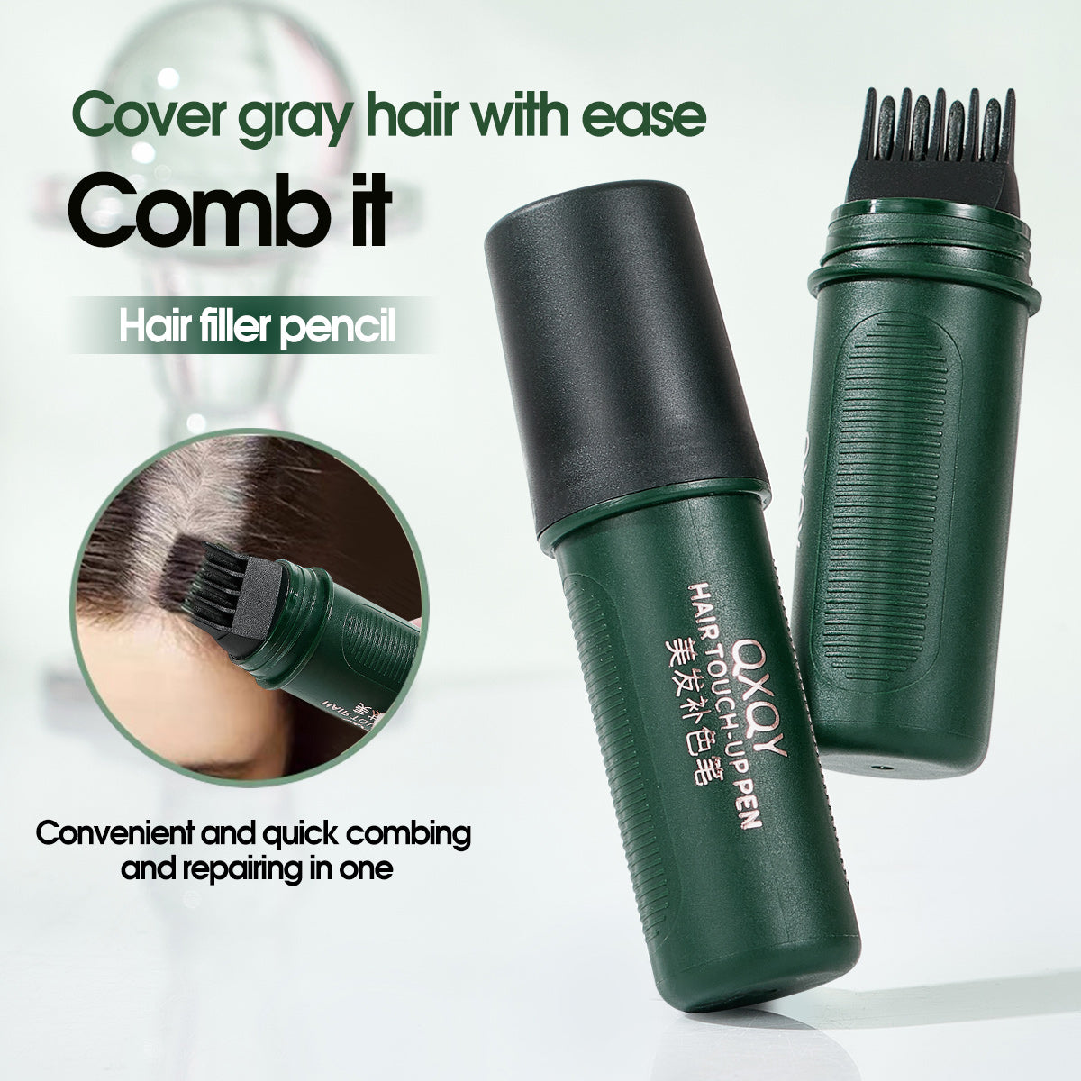 2-in-1 Hair Color Touch-Up Stick with Comb