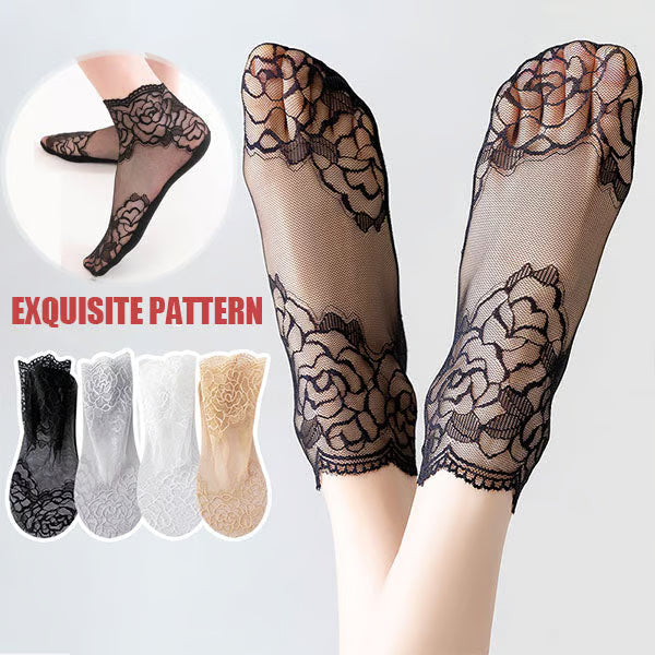 Ladies Fashion Lace Socks