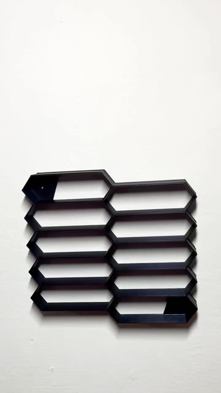 Wall mounted shelf for die cast cars