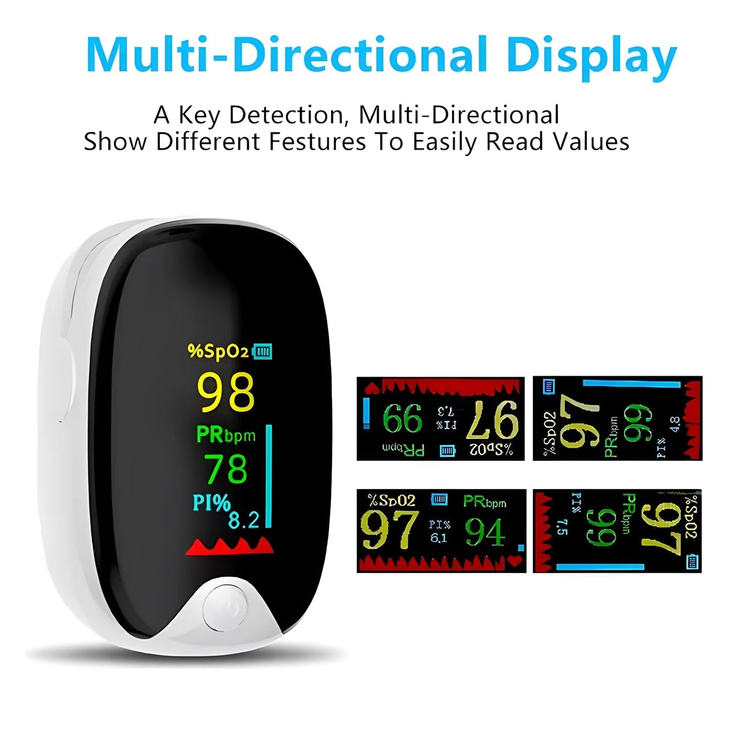 New Medical Portable Finger Pulse Oximeter