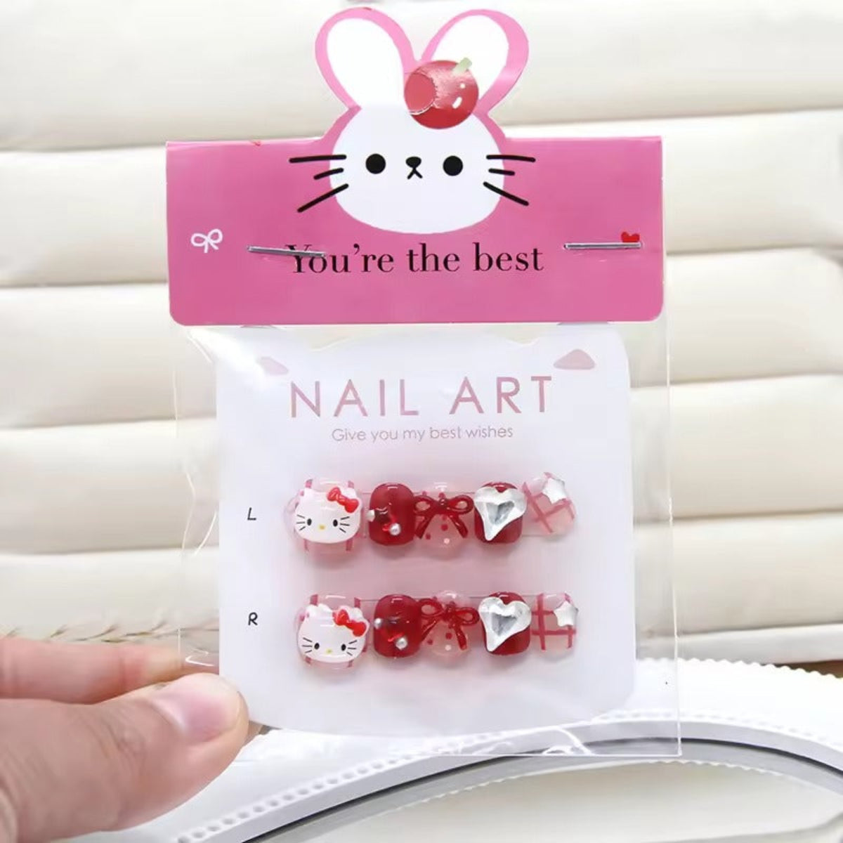 Reusable Kids Cartoon Nails Stickers
