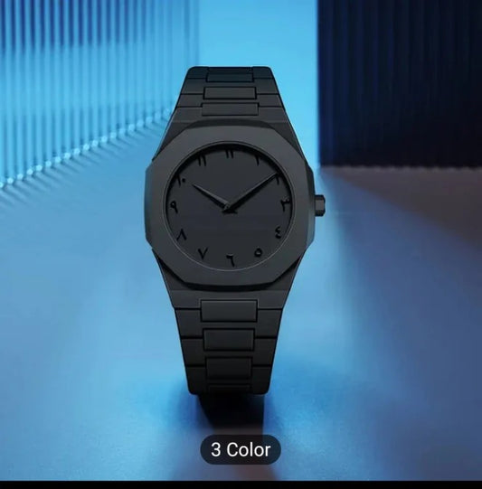 Black Aura Arabic Men's Watch - Full black