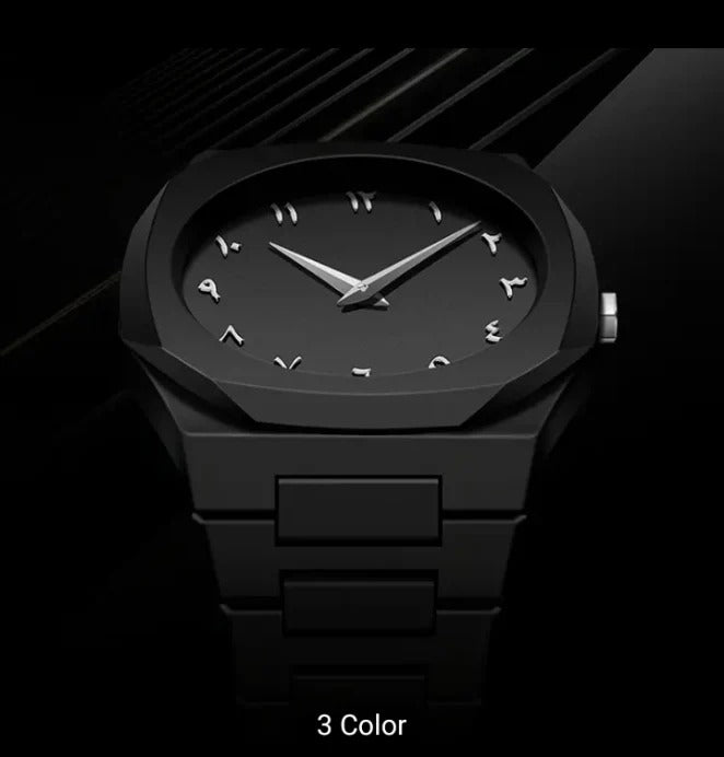 Black Aura Arabic Men's Watch - Full black