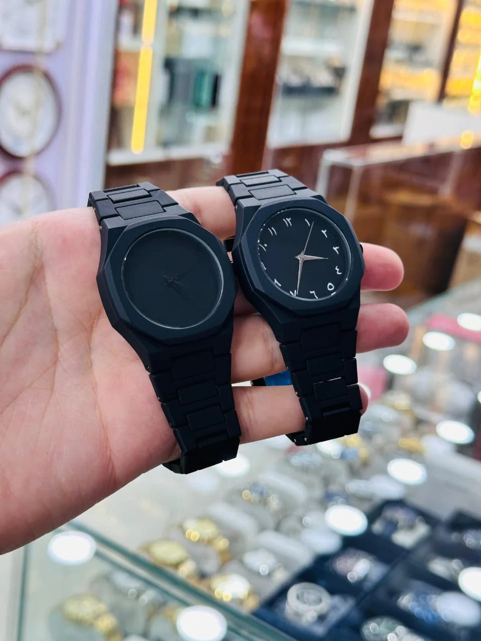 Black Aura Arabic Men's Watch - Full black